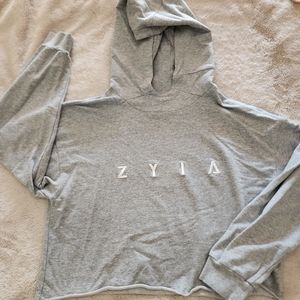 L Zyia crop top hoodie